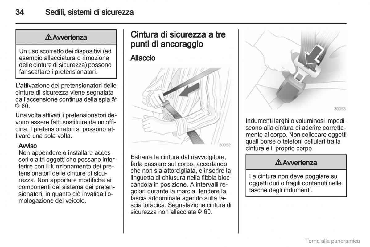 Opel Combo D manuale del proprietario / page 35