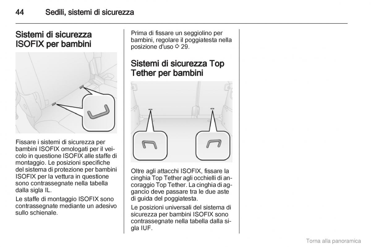 Opel Combo D manuale del proprietario / page 45