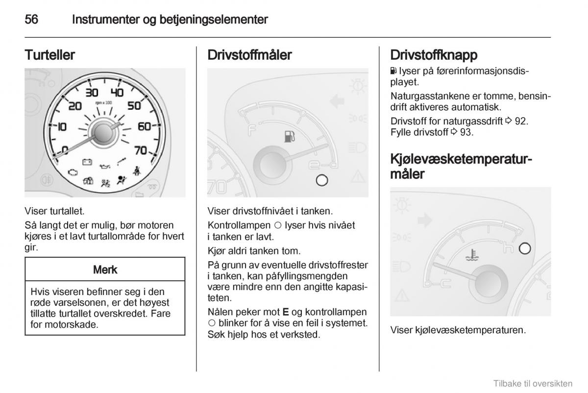 Opel Combo D bruksanvisningen / page 57