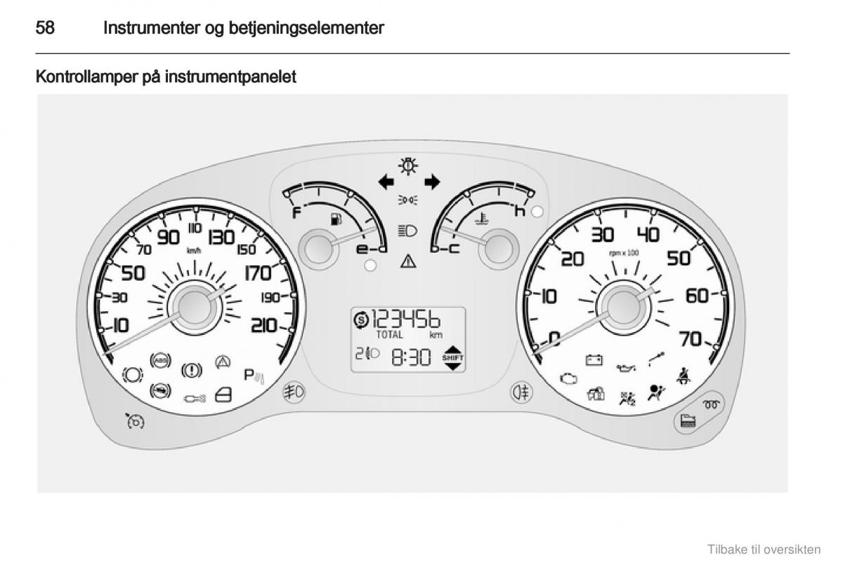 Opel Combo D bruksanvisningen / page 59