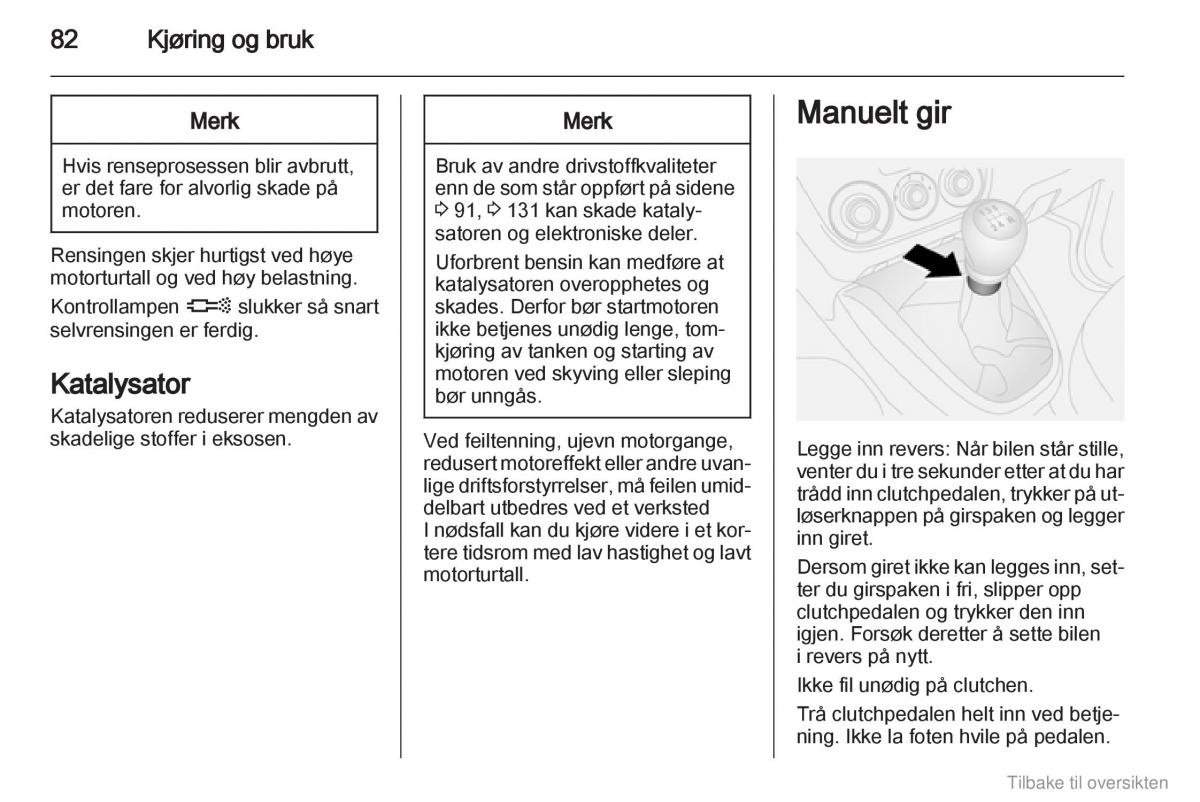 Opel Combo D bruksanvisningen / page 83