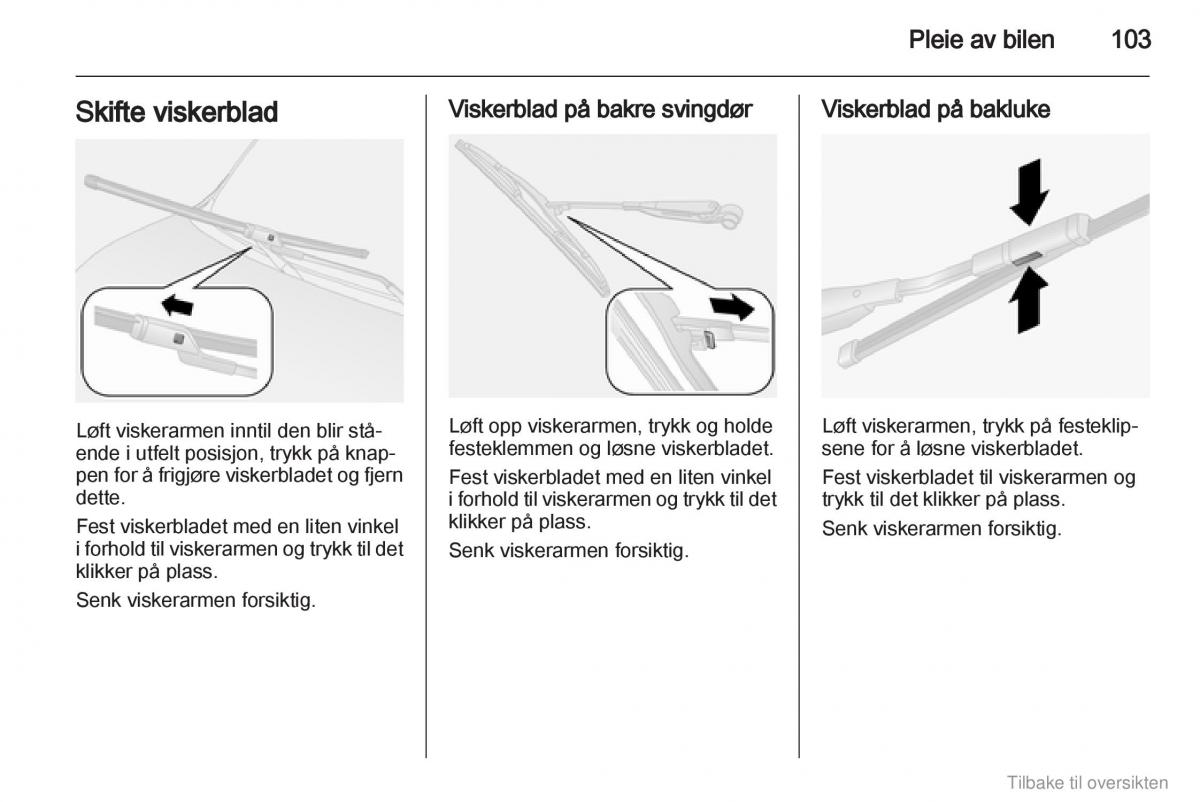 Opel Combo D bruksanvisningen / page 104