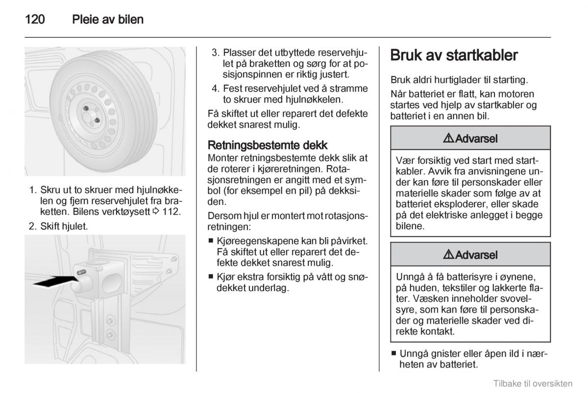 Opel Combo D bruksanvisningen / page 121