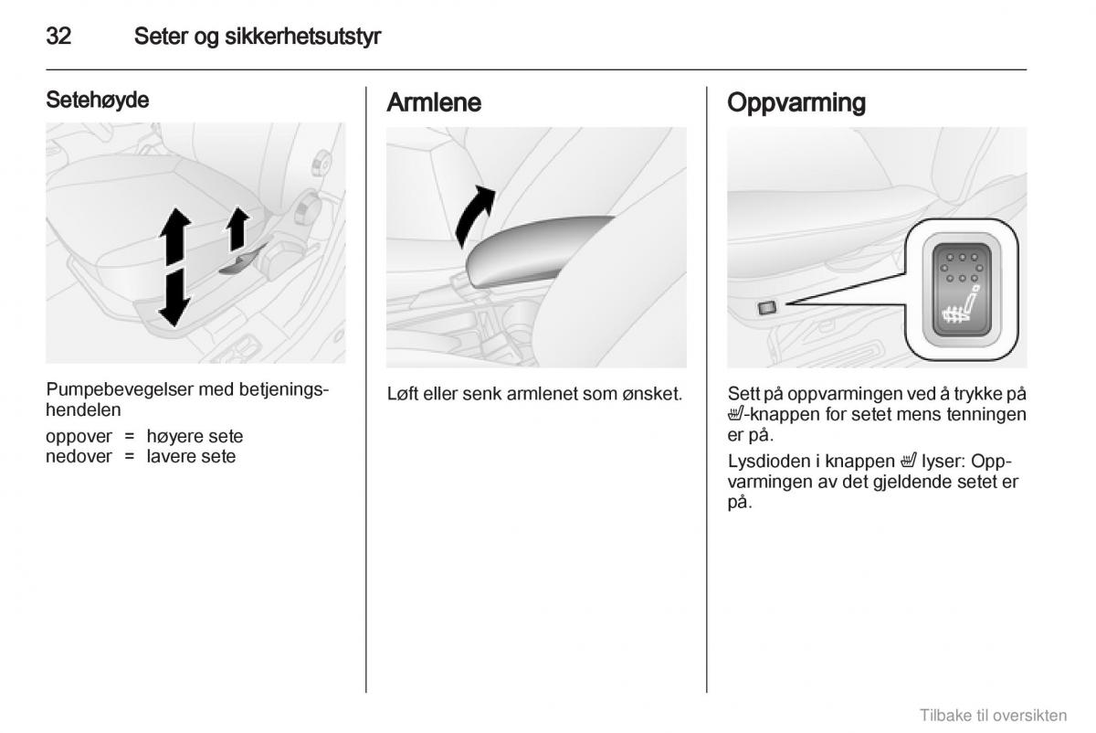 Opel Combo D bruksanvisningen / page 33