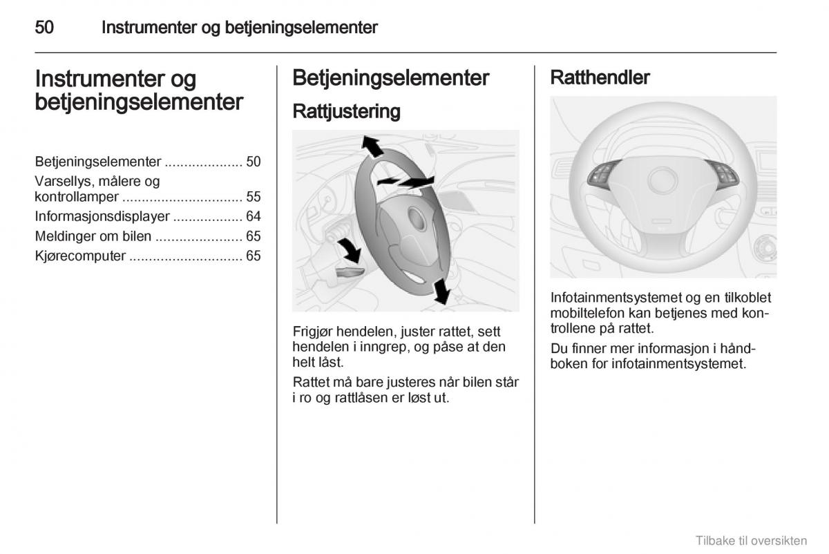 Opel Combo D bruksanvisningen / page 51