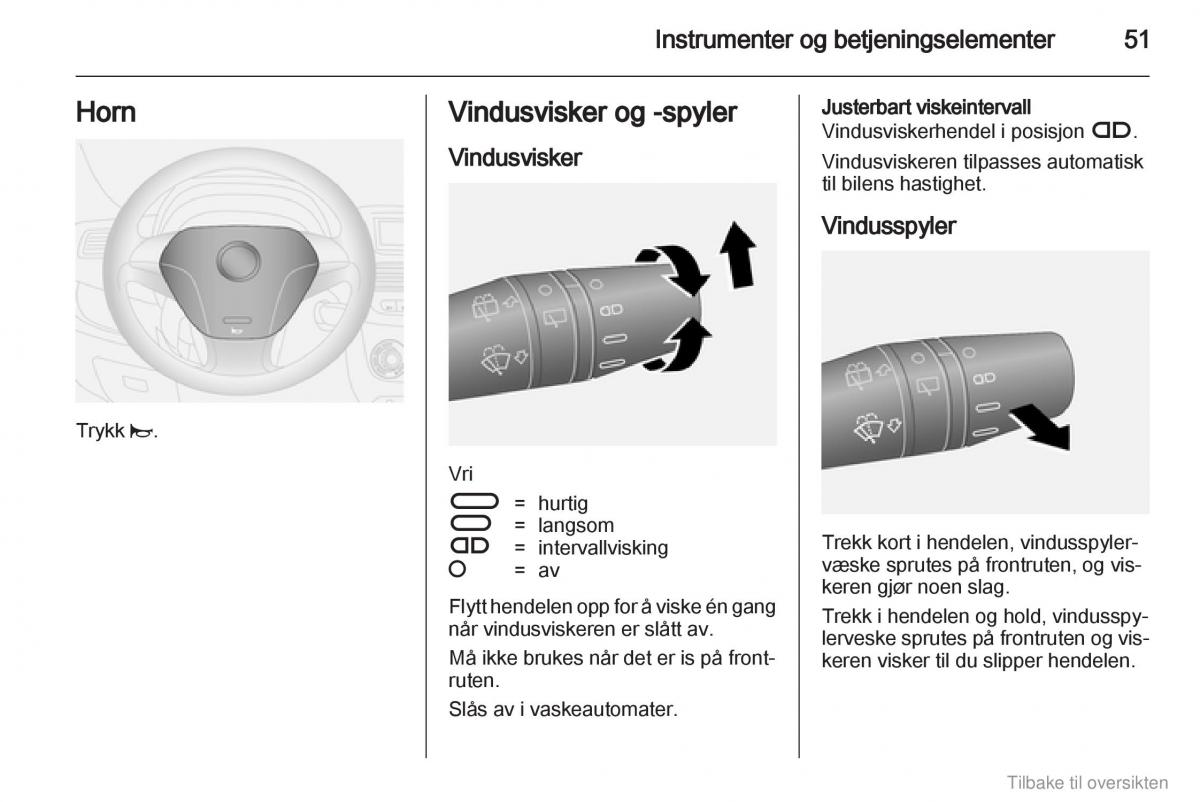 Opel Combo D bruksanvisningen / page 52