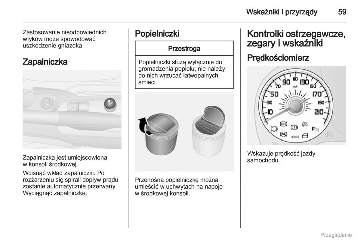 Opel Combo D instrukcja obslugi / page 60