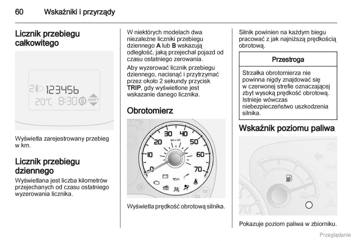 Opel Combo D instrukcja obslugi / page 61