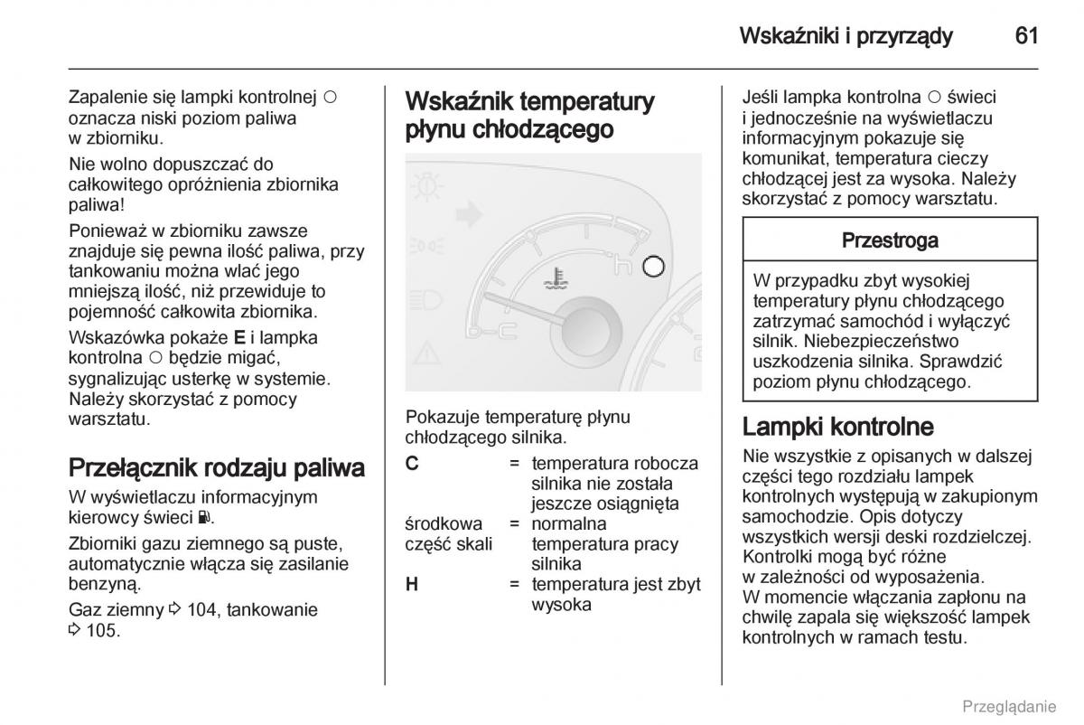 Opel Combo D instrukcja obslugi / page 62