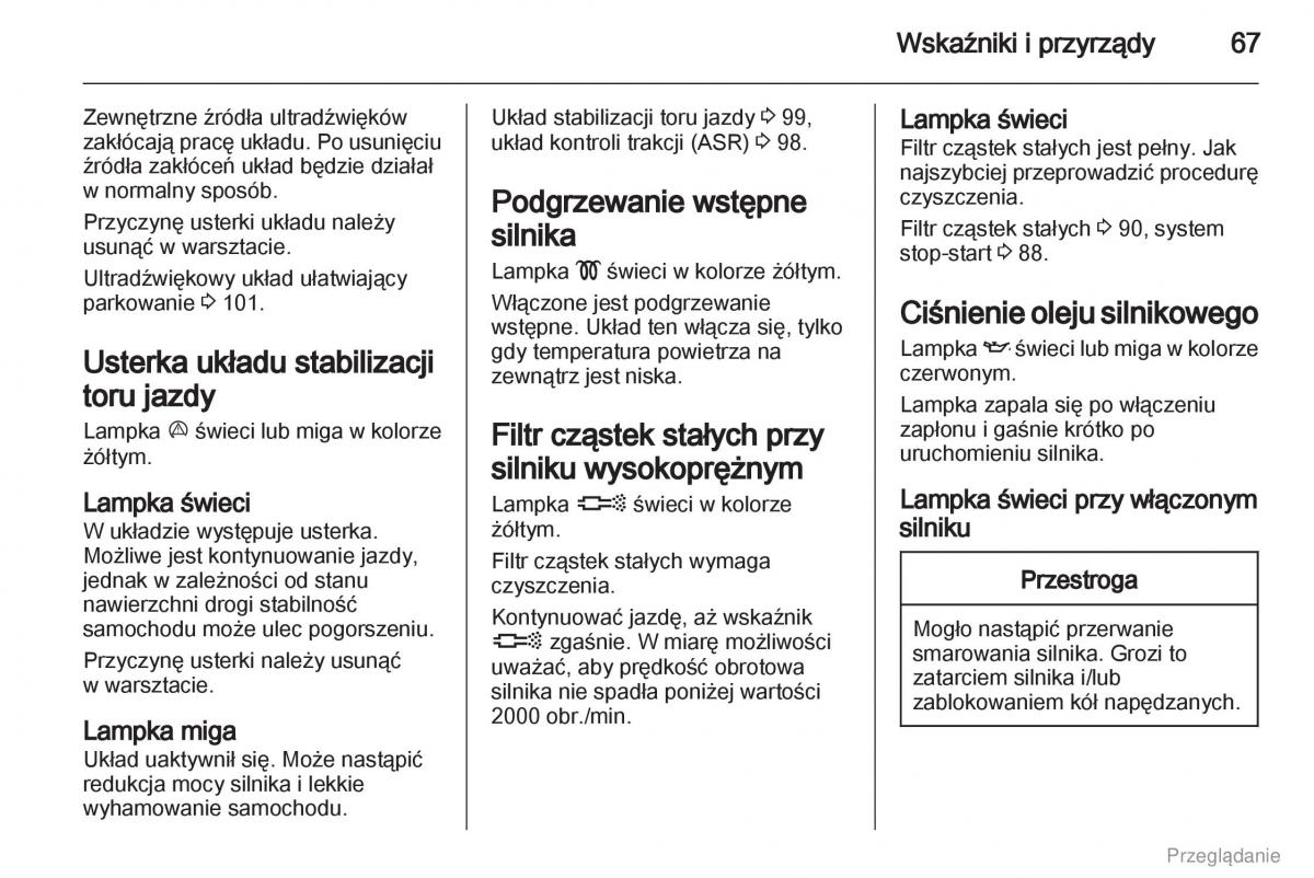 Opel Combo D instrukcja obslugi / page 68