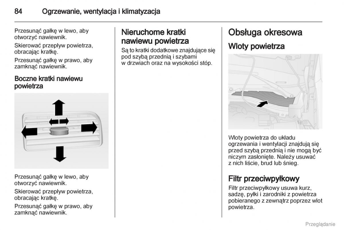 Opel Combo D instrukcja obslugi / page 85