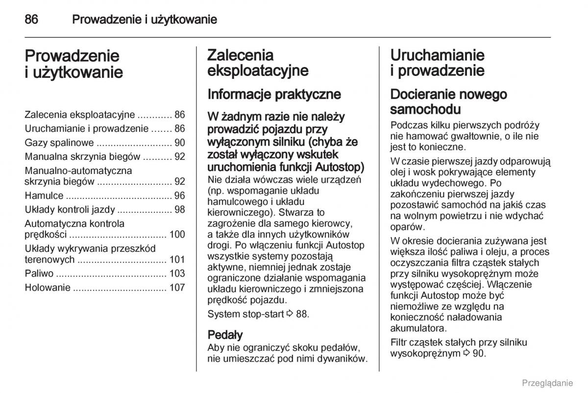 Opel Combo D instrukcja obslugi / page 87