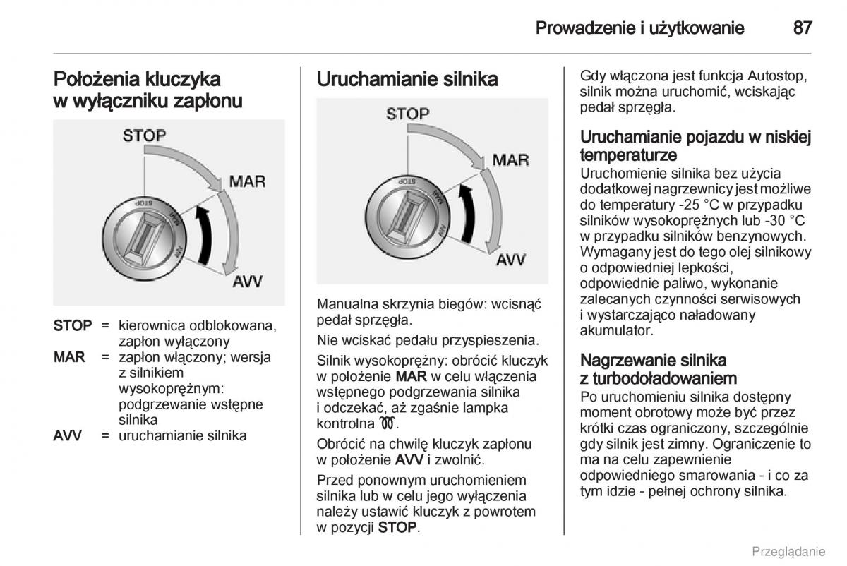 Opel Combo D instrukcja obslugi / page 88