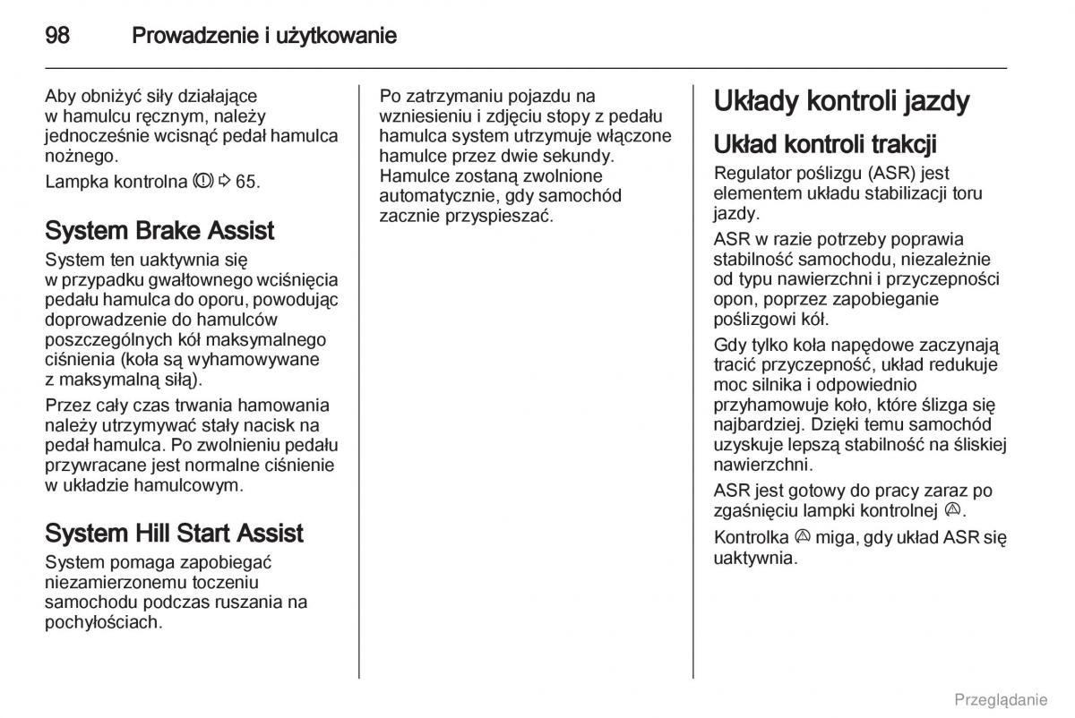 Opel Combo D instrukcja obslugi / page 99