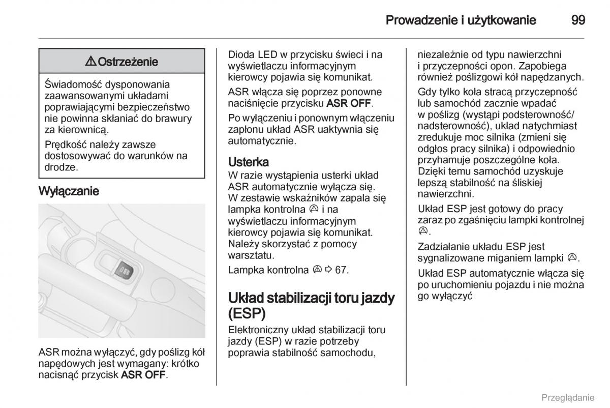 Opel Combo D instrukcja obslugi / page 100