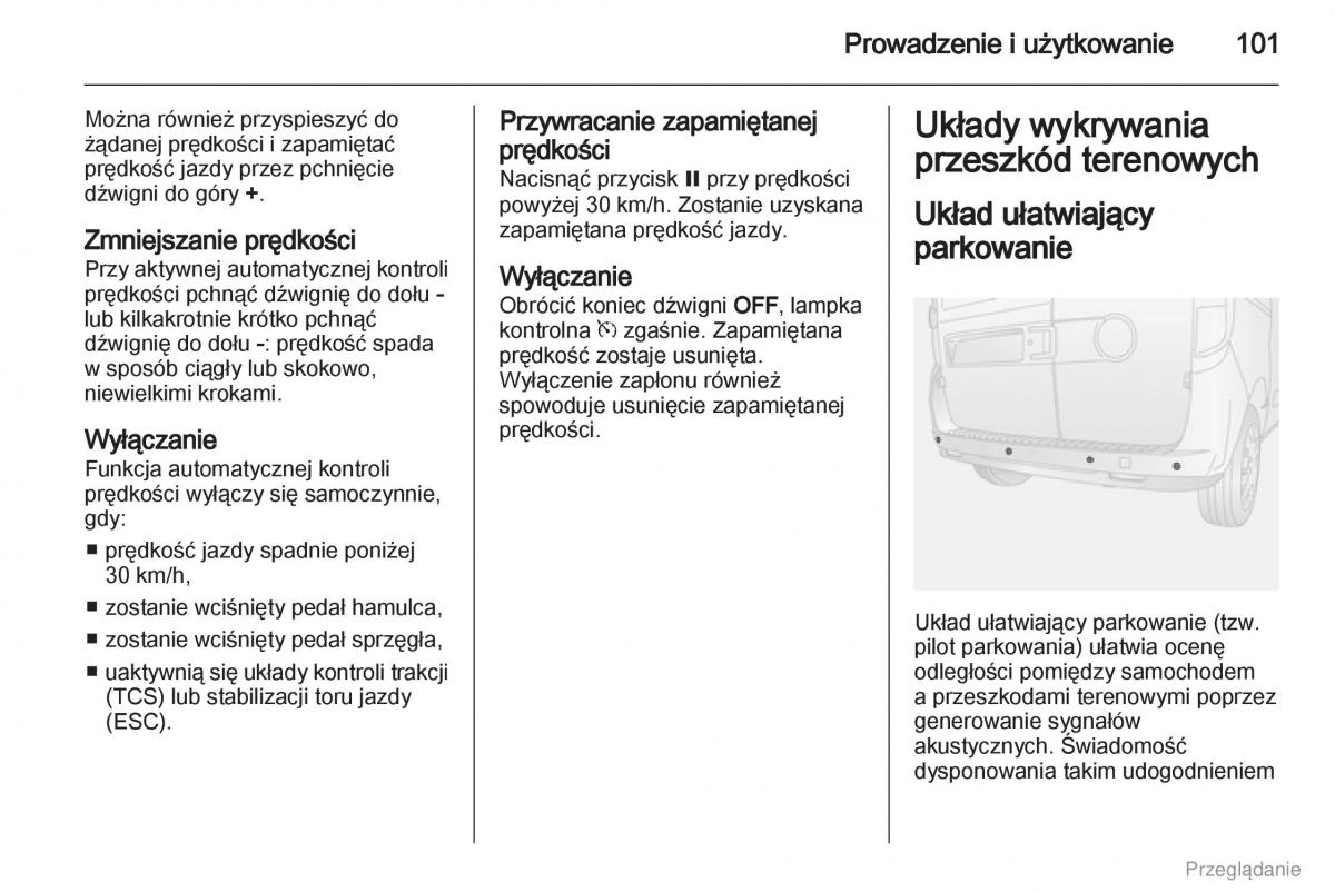 Opel Combo D instrukcja obslugi / page 102