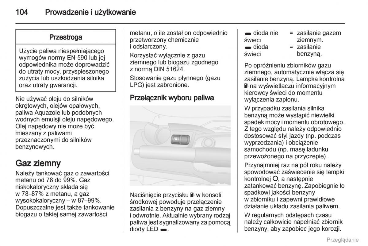 Opel Combo D instrukcja obslugi / page 105