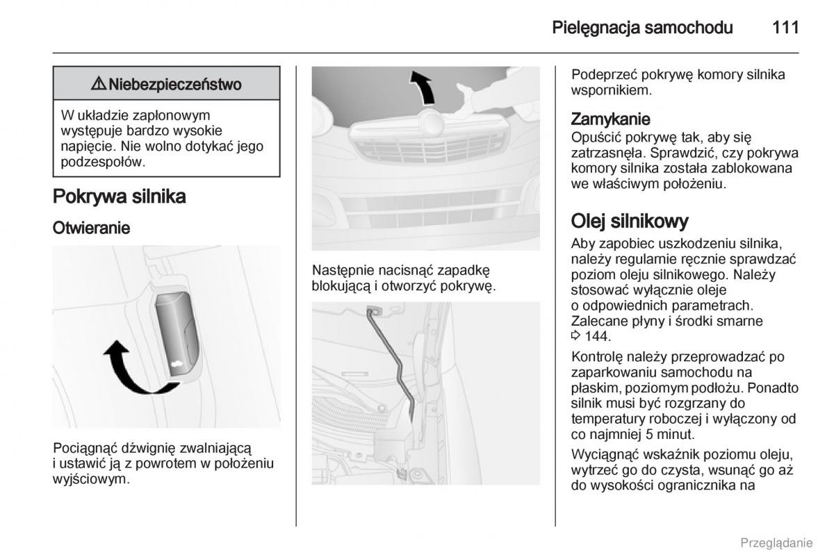 Opel Combo D instrukcja obslugi / page 112