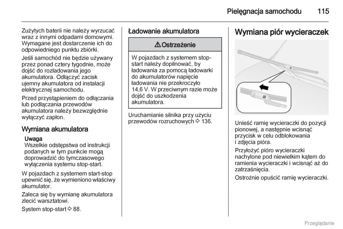 Opel Combo D instrukcja obslugi / page 116