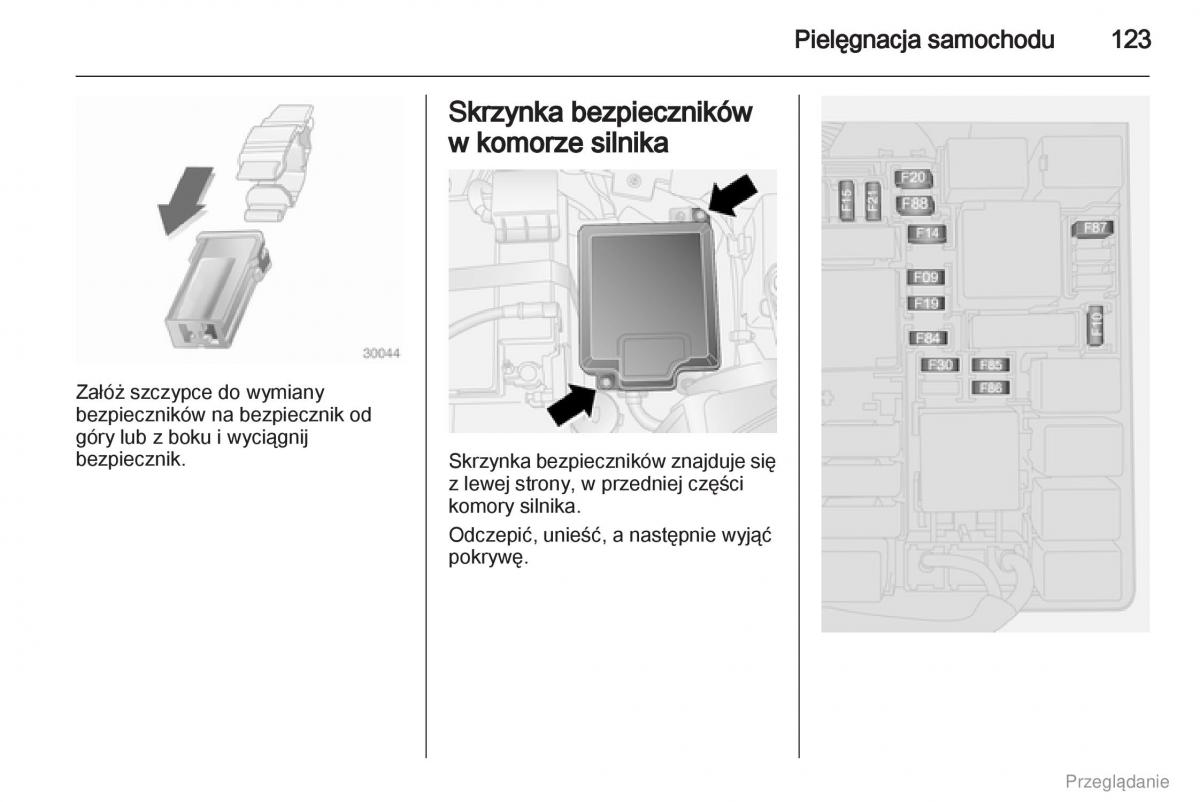 Opel Combo D instrukcja obslugi / page 124