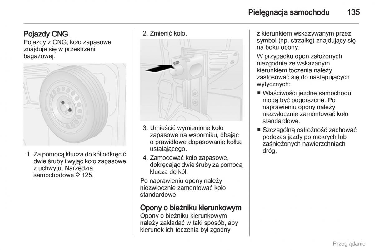 Opel Combo D instrukcja obslugi / page 136