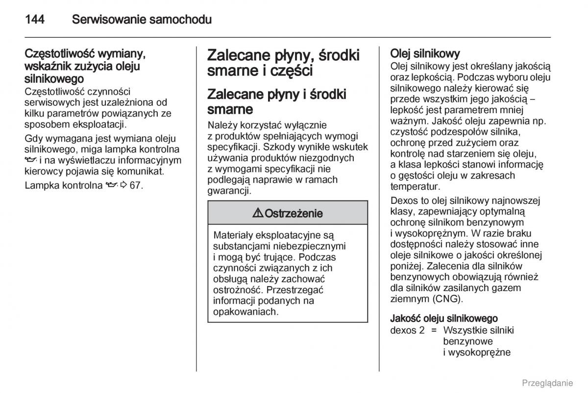 Opel Combo D instrukcja obslugi / page 145