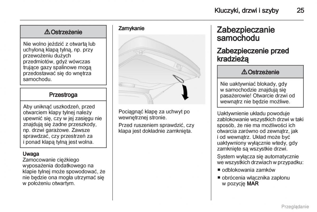 Opel Combo D instrukcja obslugi / page 26