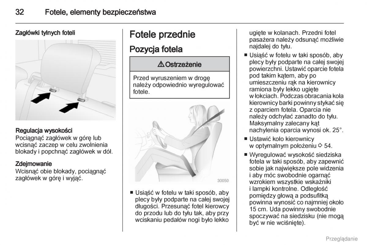 Opel Combo D instrukcja obslugi / page 33