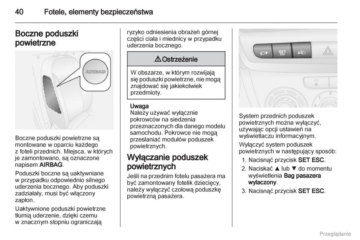 Opel Combo D instrukcja obslugi / page 41