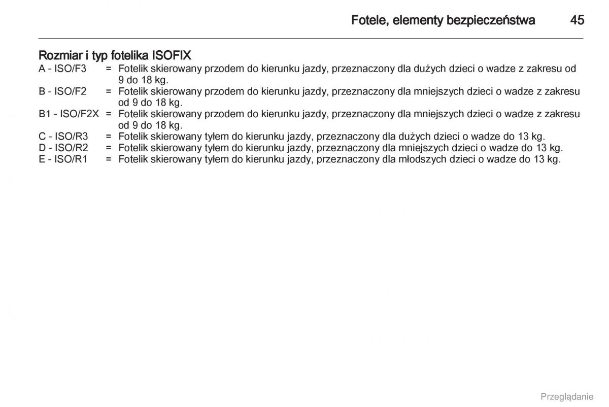 Opel Combo D instrukcja obslugi / page 46