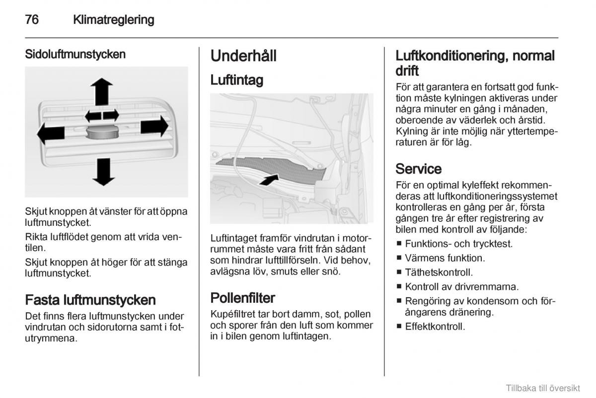 Opel Combo D instruktionsbok / page 77