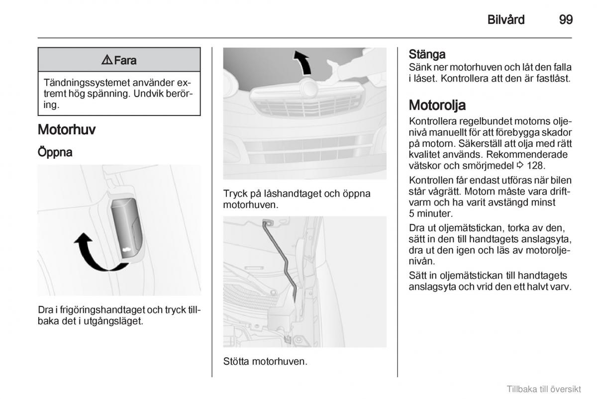 Opel Combo D instruktionsbok / page 100