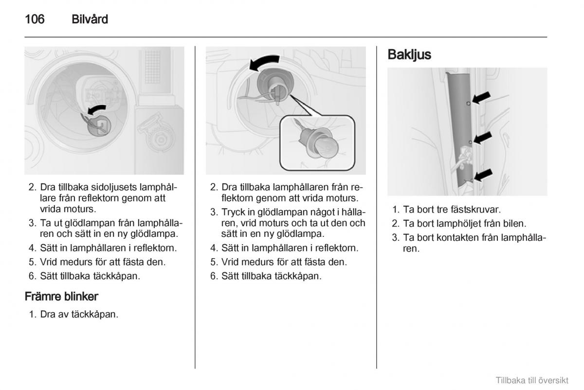 Opel Combo D instruktionsbok / page 107