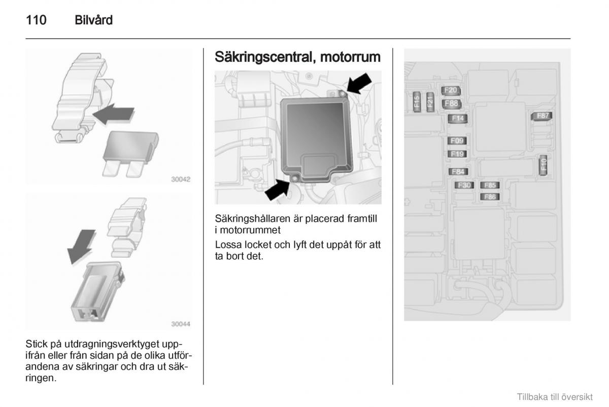 Opel Combo D instruktionsbok / page 111