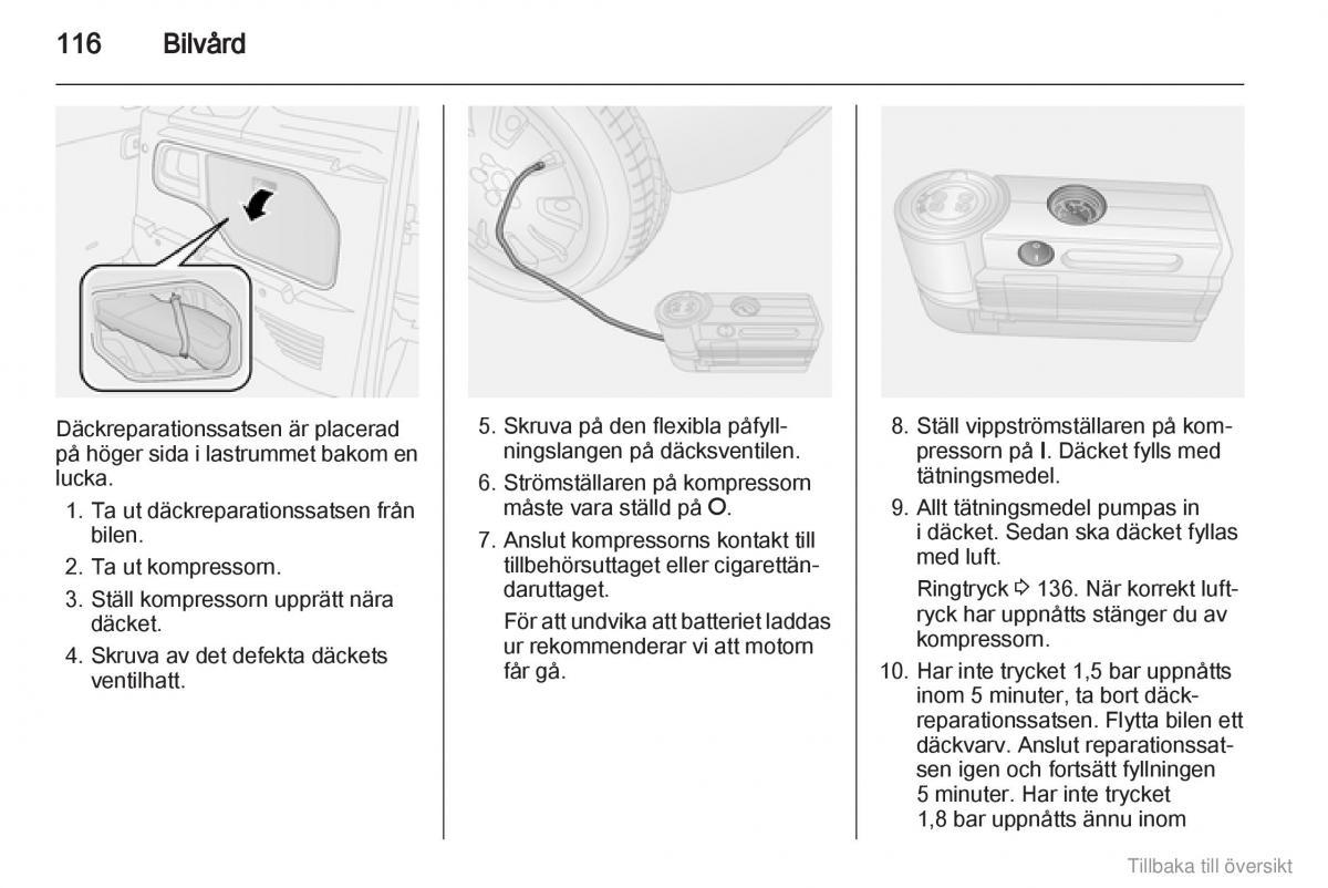 Opel Combo D instruktionsbok / page 117