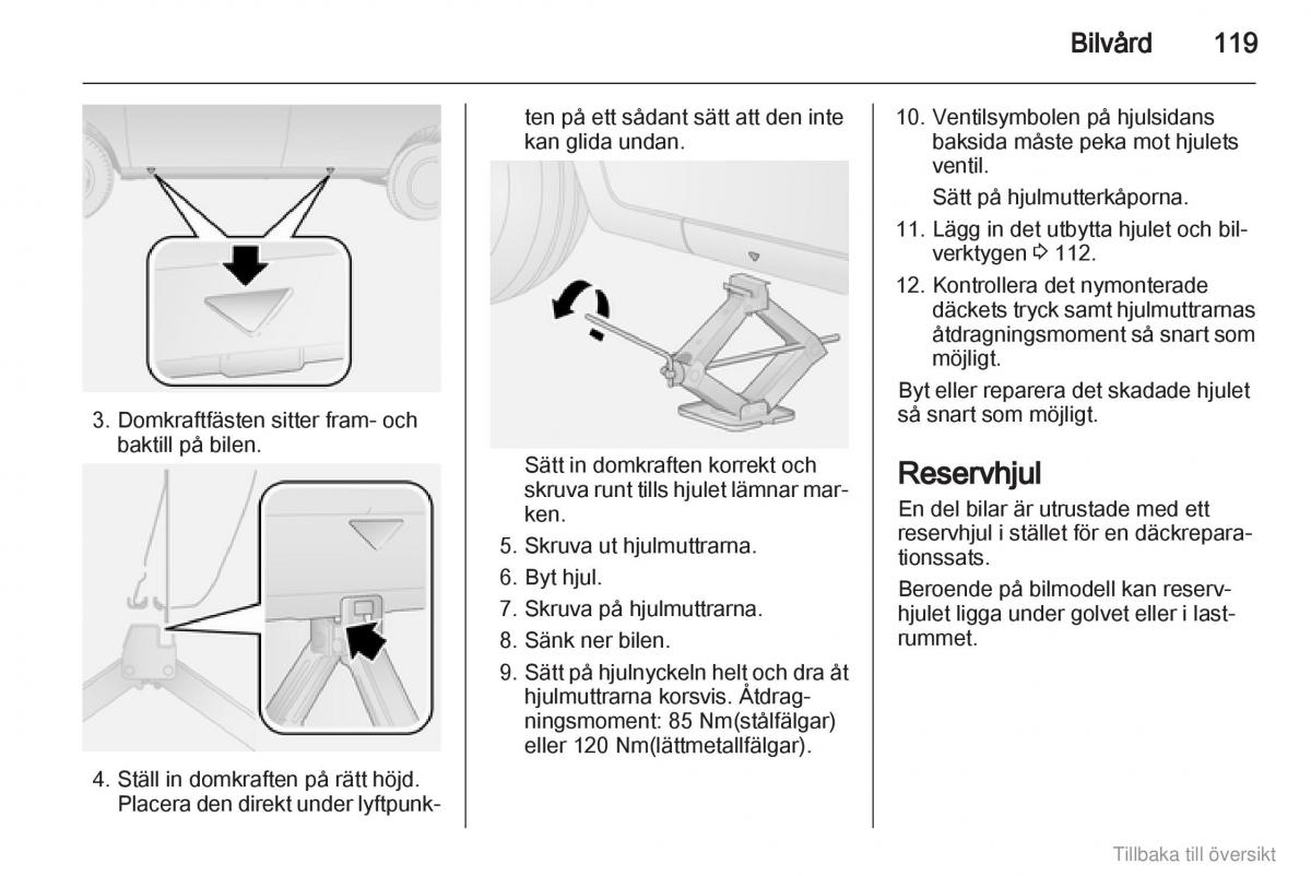 Opel Combo D instruktionsbok / page 120