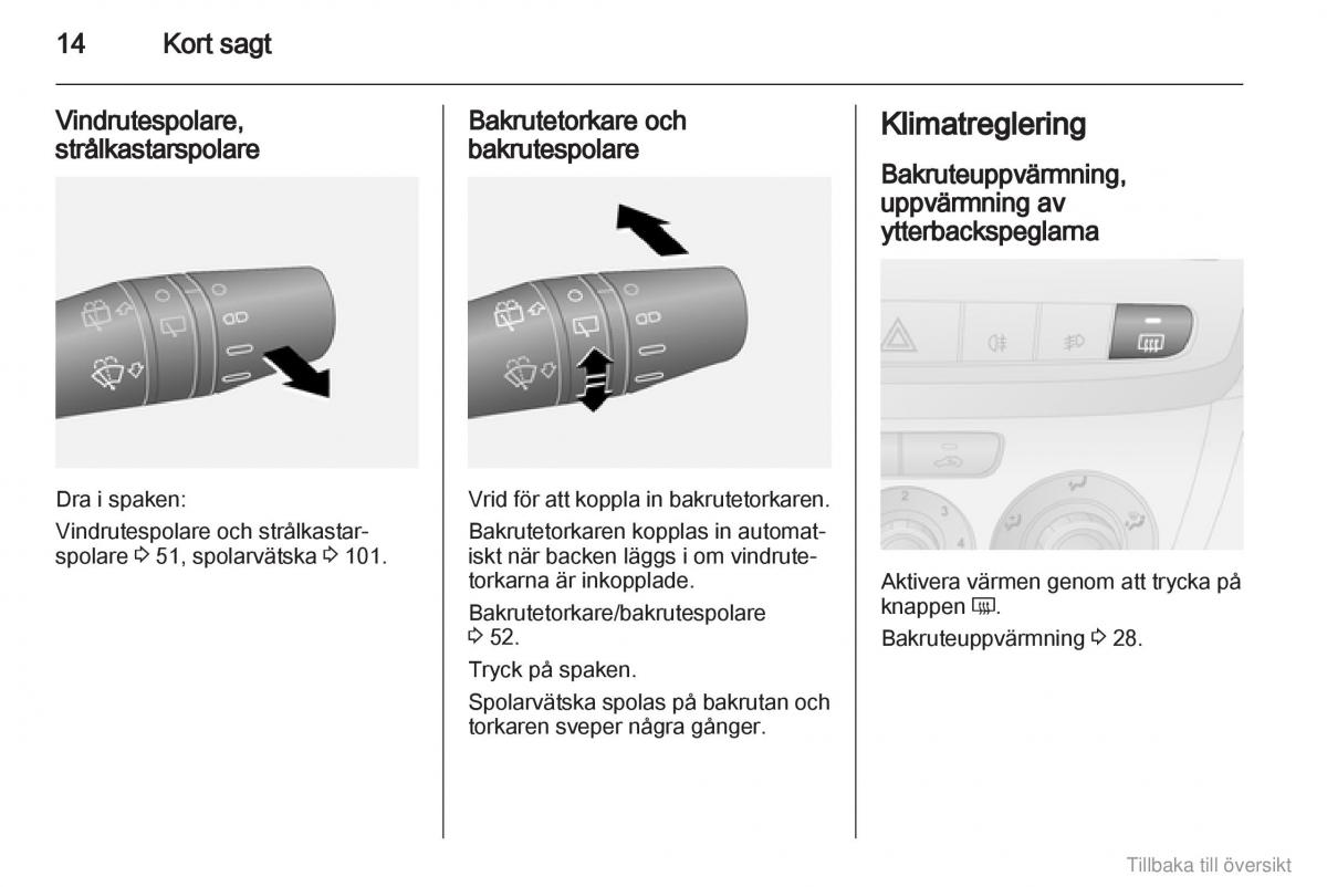 Opel Combo D instruktionsbok / page 15