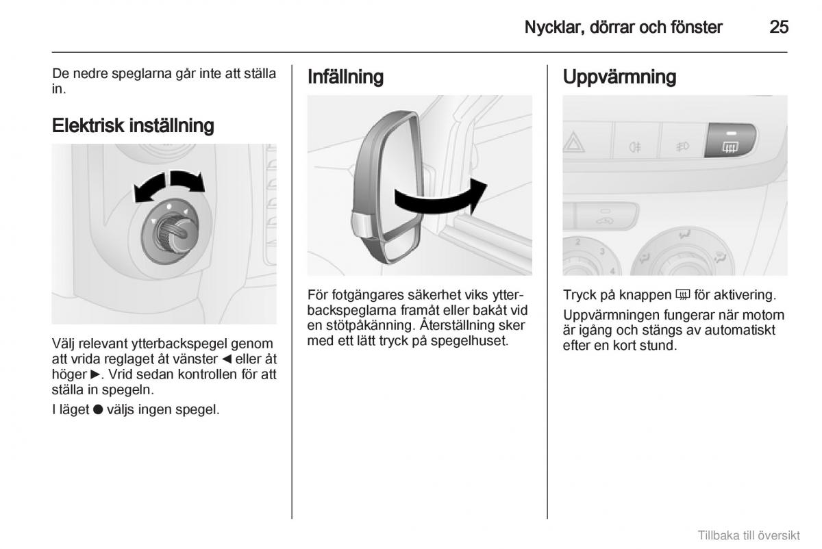 Opel Combo D instruktionsbok / page 26