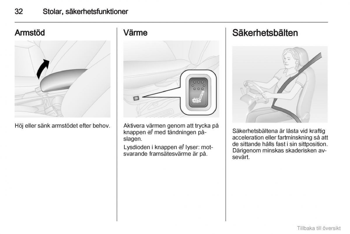 Opel Combo D instruktionsbok / page 33