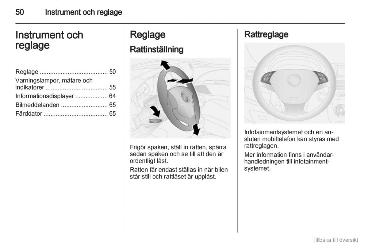 Opel Combo D instruktionsbok / page 51