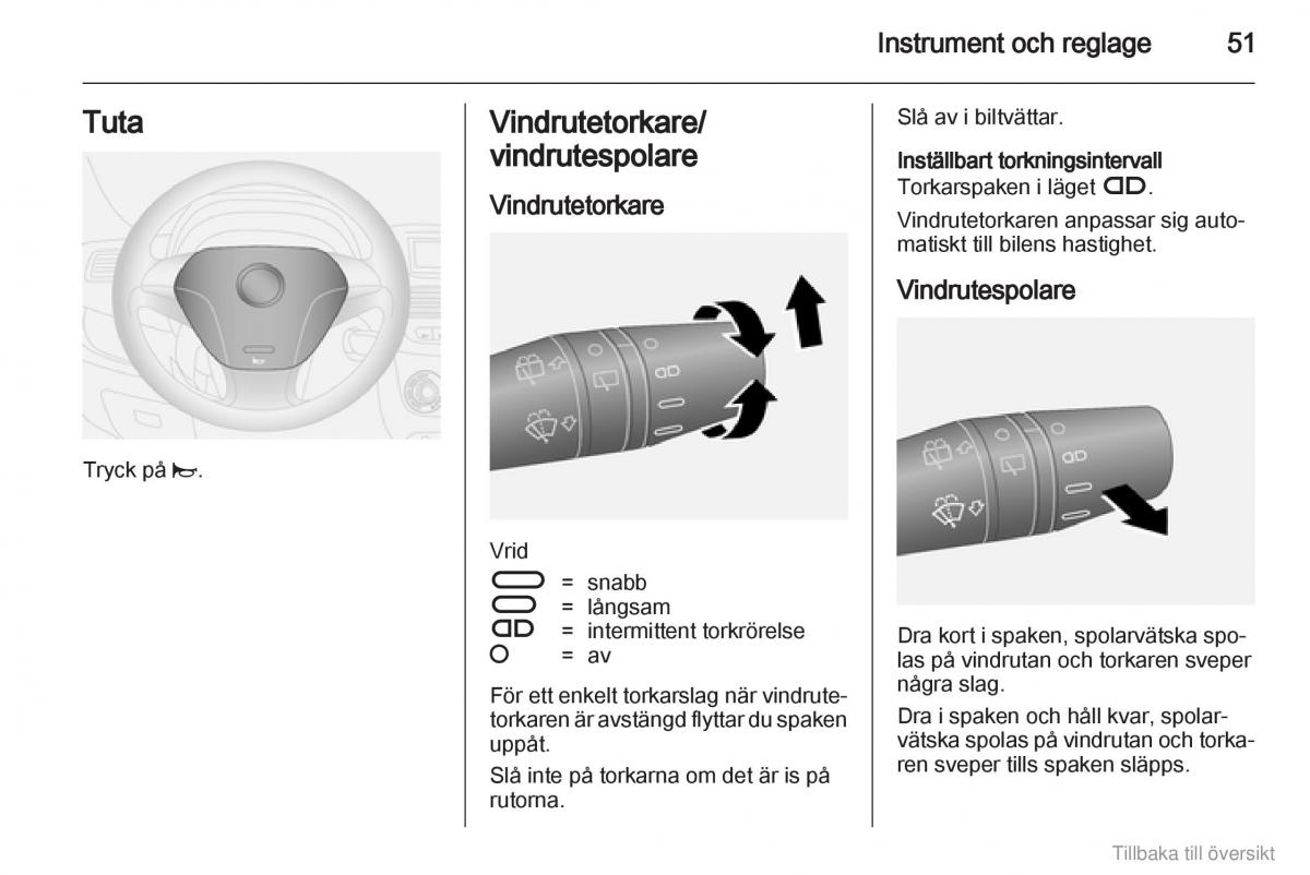 Opel Combo D instruktionsbok / page 52