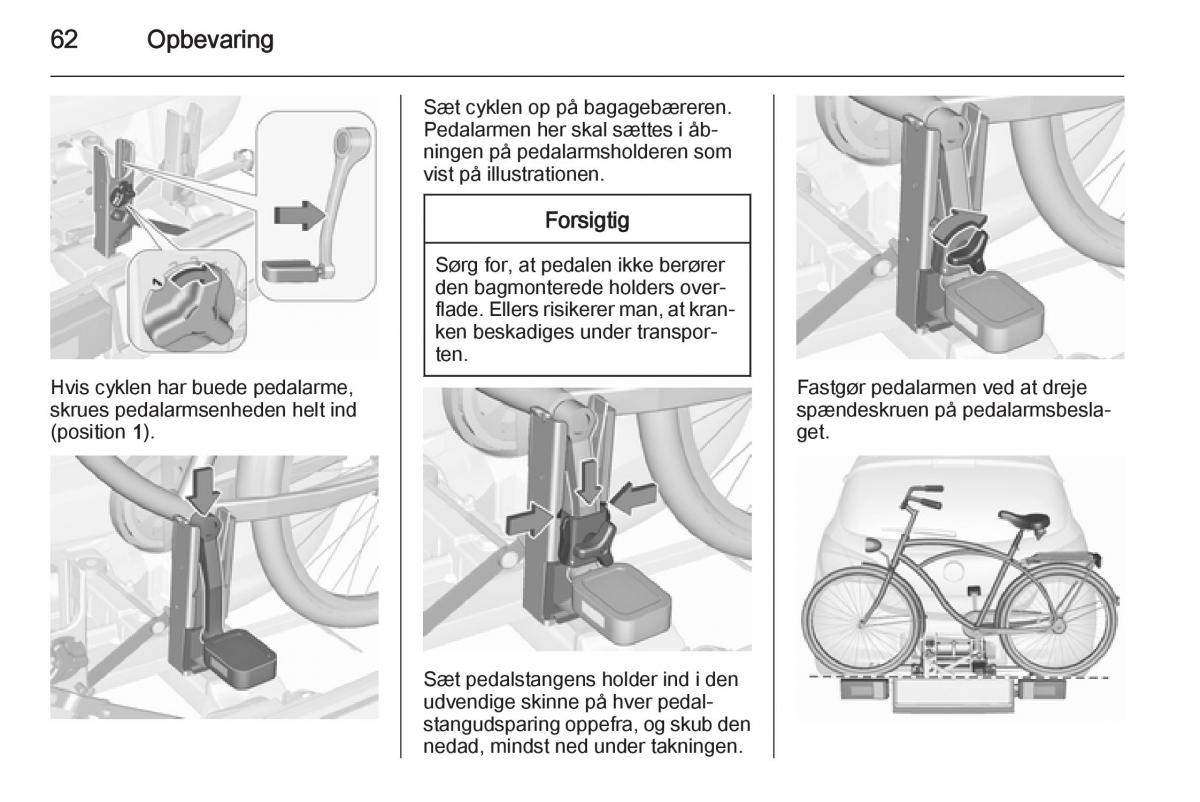 Opel Corsa D Bilens instruktionsbog / page 64