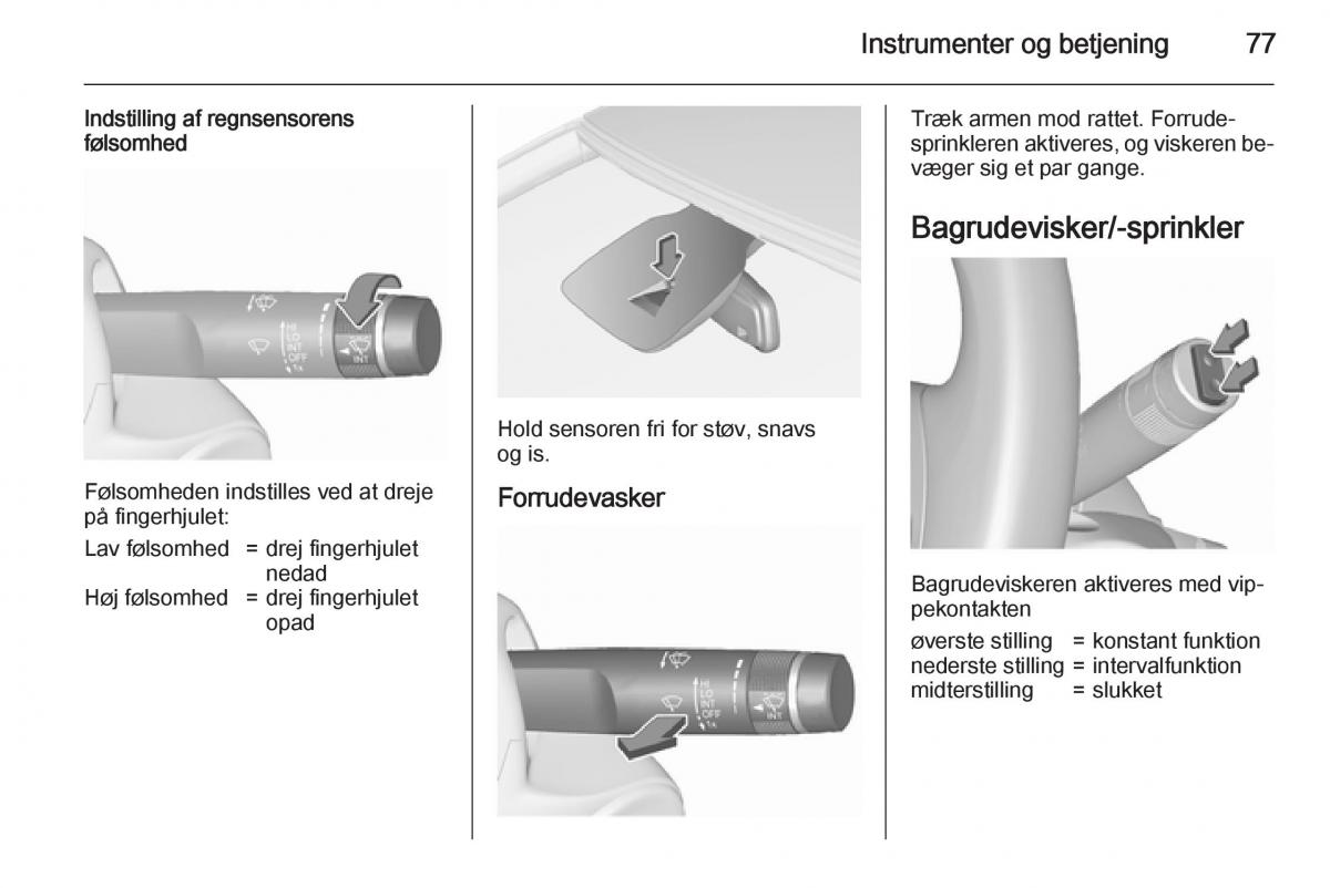 Opel Corsa D Bilens instruktionsbog / page 79