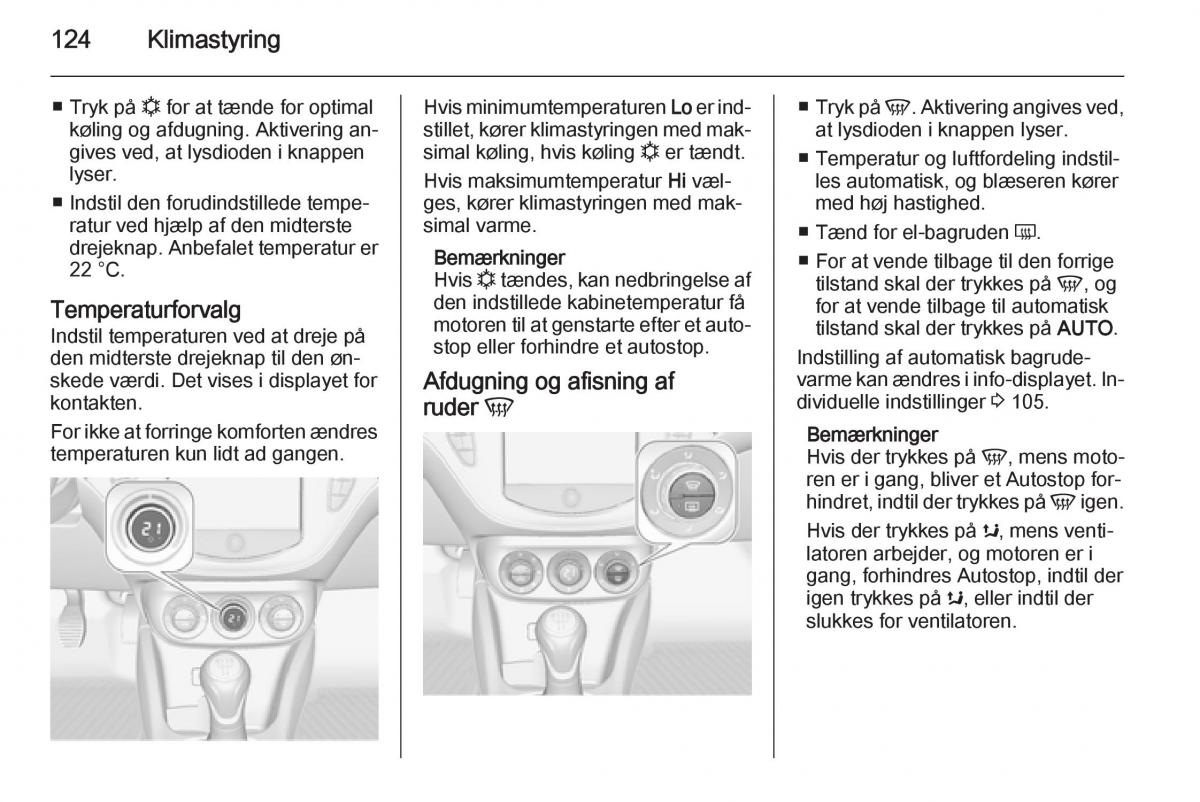 Opel Corsa D Bilens instruktionsbog / page 126