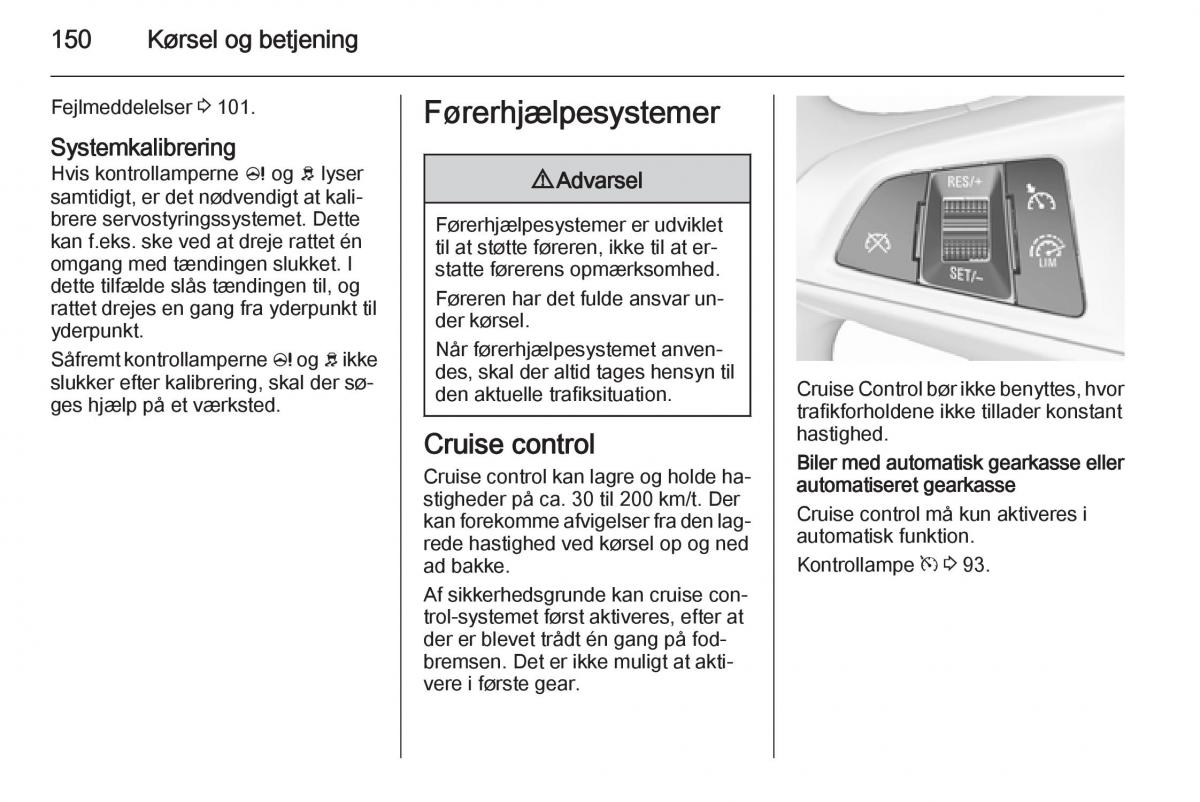 Opel Corsa D Bilens instruktionsbog / page 152