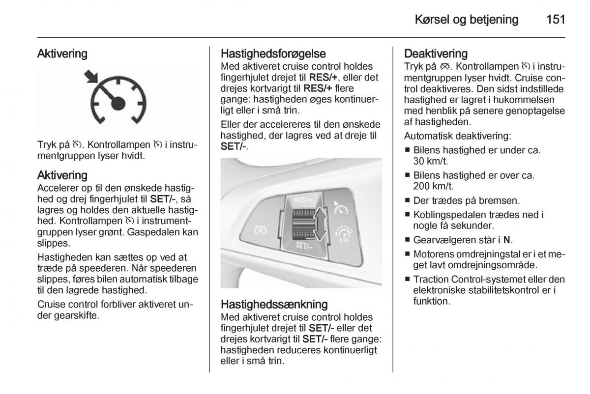 Opel Corsa D Bilens instruktionsbog / page 153