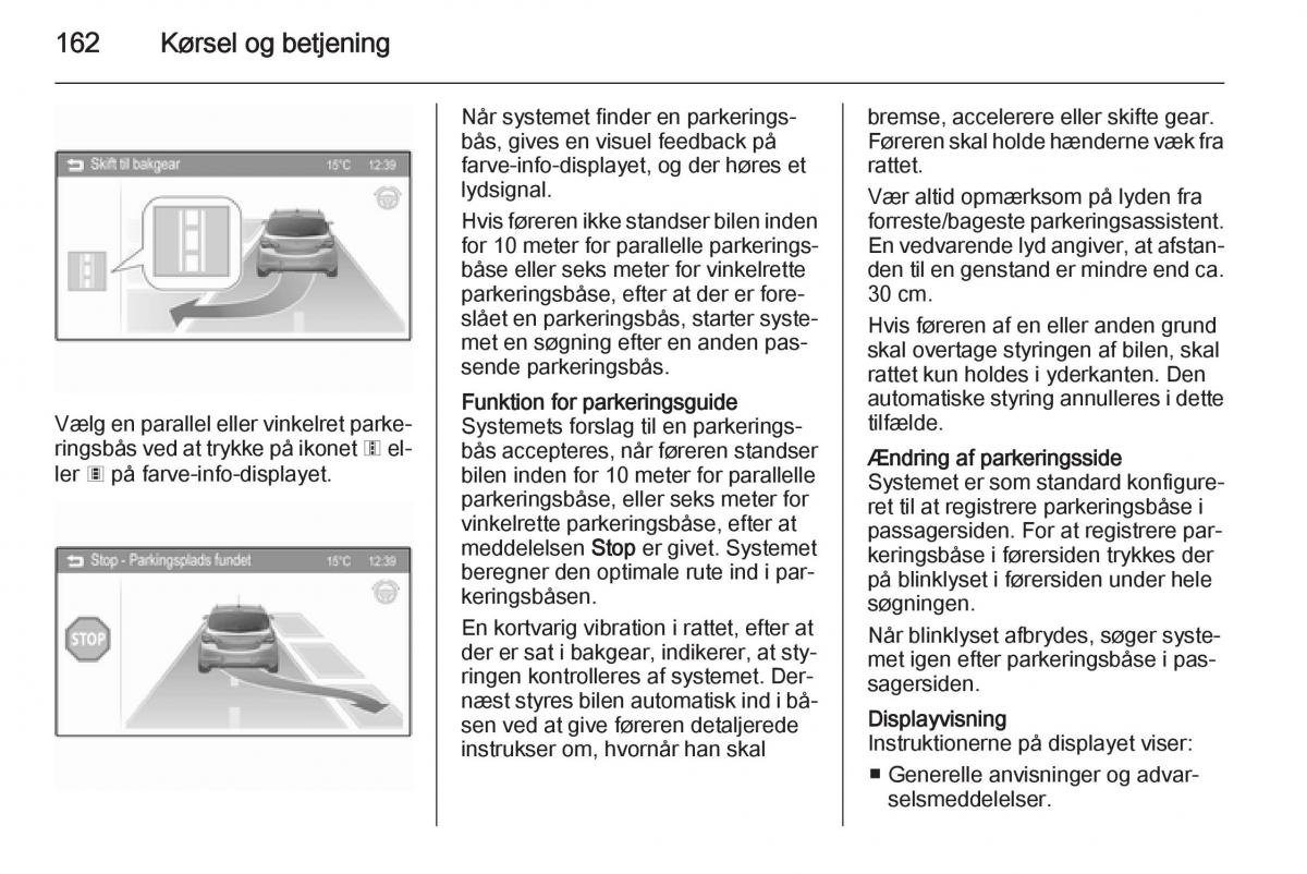 Opel Corsa D Bilens instruktionsbog / page 164