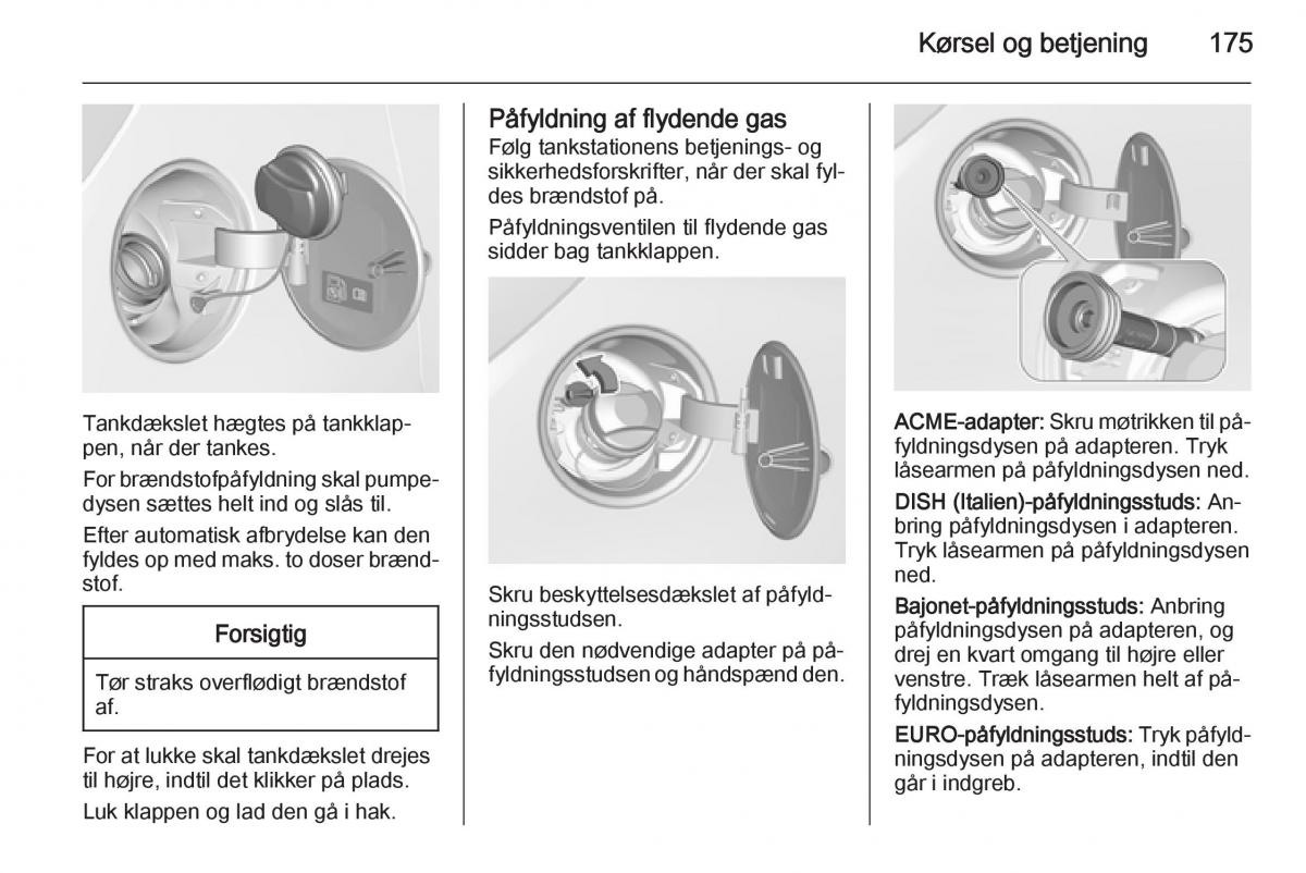 Opel Corsa D Bilens instruktionsbog / page 177