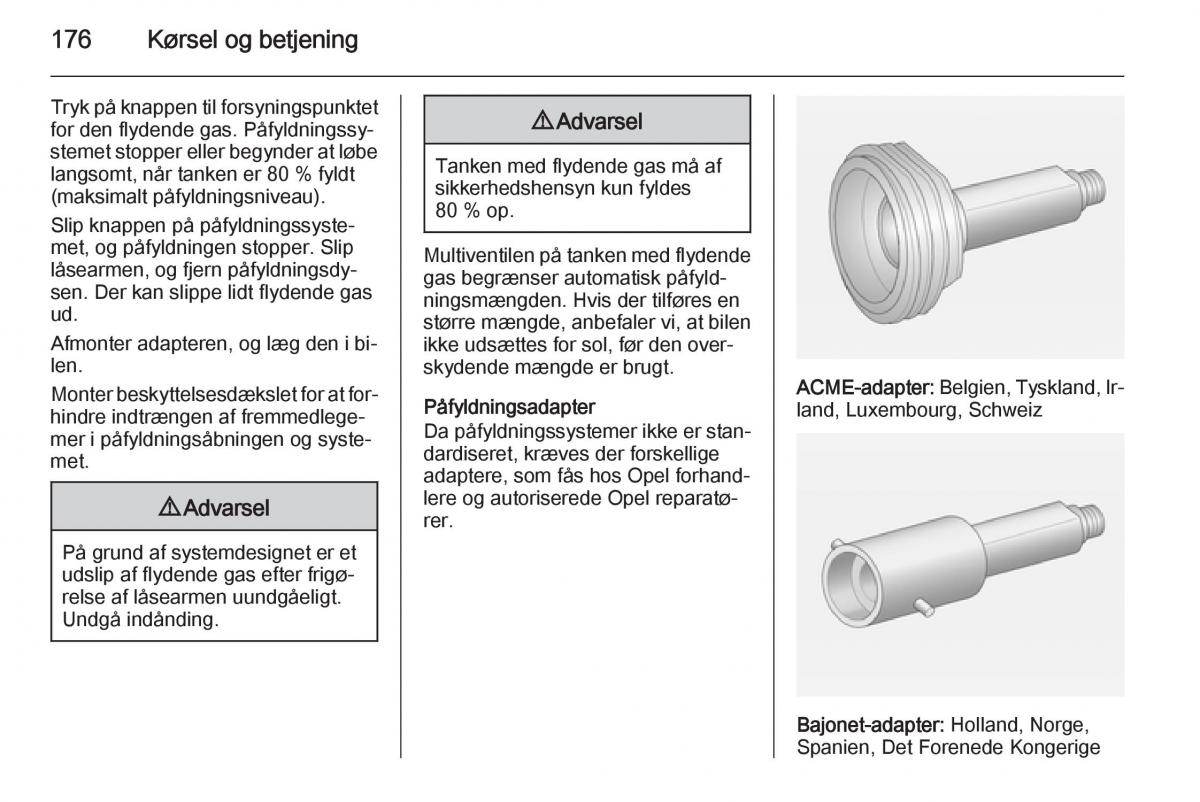 Opel Corsa D Bilens instruktionsbog / page 178