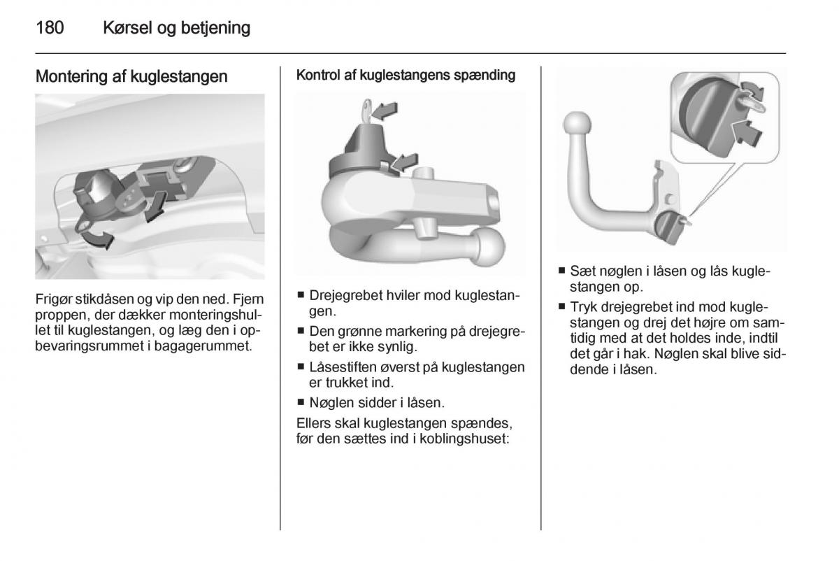 Opel Corsa D Bilens instruktionsbog / page 182